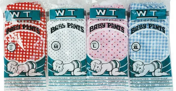 waterproof PVC plastic baby diaper pants