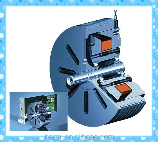 Гистерезисные тормоза, контролируемые током, применяются для контроля крутящего момента, магнитного тормоза