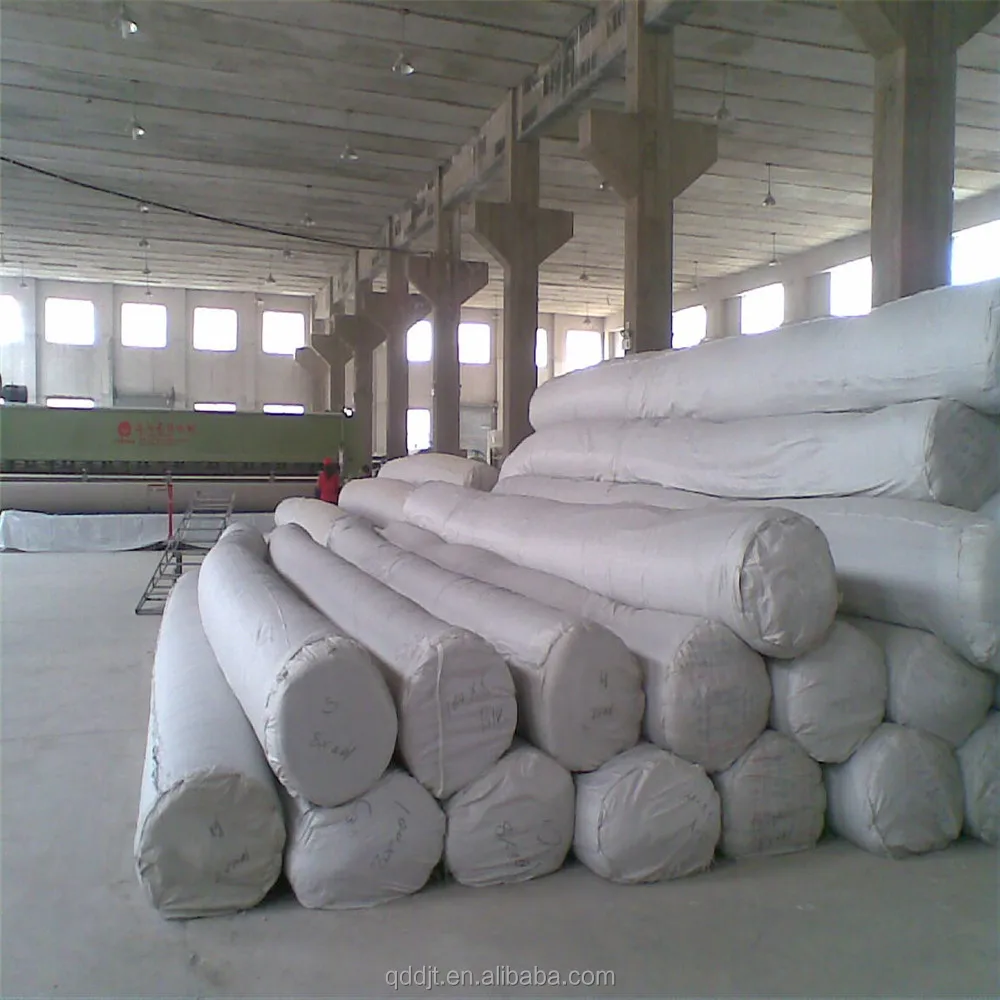 
PET Polyester short fiber needle punched nonwoven 200g m2 geotextile 