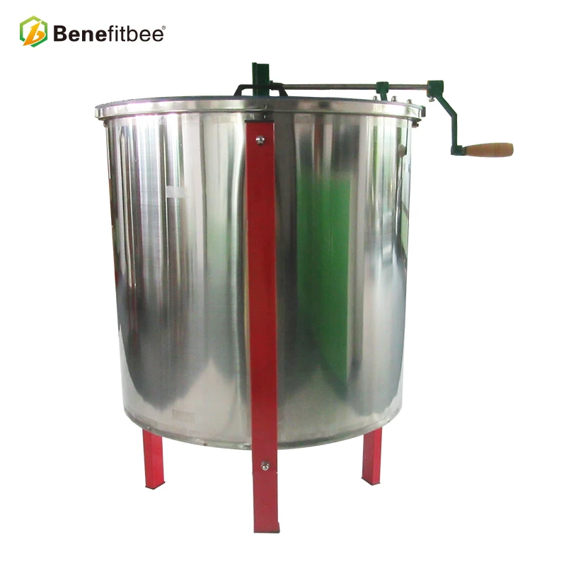 High quality 6 Frames Manual Honey Extractor honey bee extruder