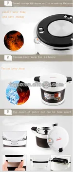 intelligent boiler stainless steel flame free cooking pot