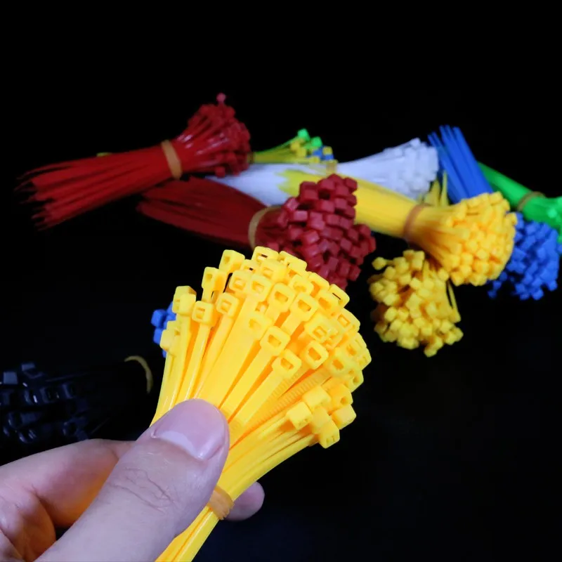 Chinese high quality ROHS approved colorful different sizes nylon soft cable ties made of nylon pa66