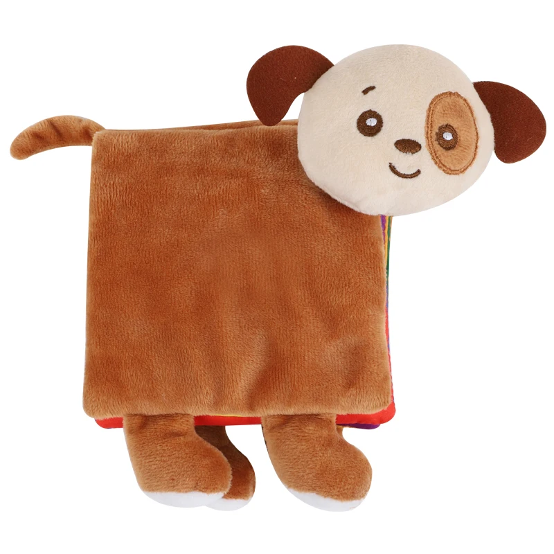 New Arrival 3D Crinkle Custom Baby Story Reading Cloth Books Washable Non-Toxic Fabric Soft Early Learning Sets for Kids