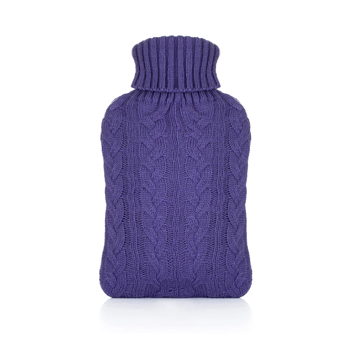 
2 litre hot water bottle red quality for pain with knitted cloth cover 