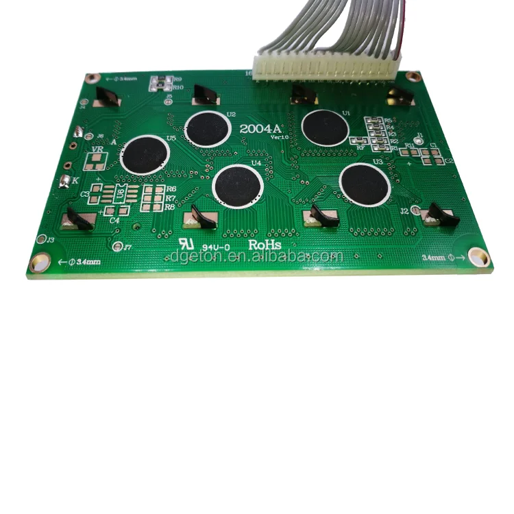 5V yellow green 20x4 Character LCD Module Display