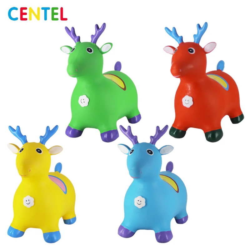 
Amusement Park Kids Toys Outdoor Sport Children Toys Inflatable Deer Jumping Toy 