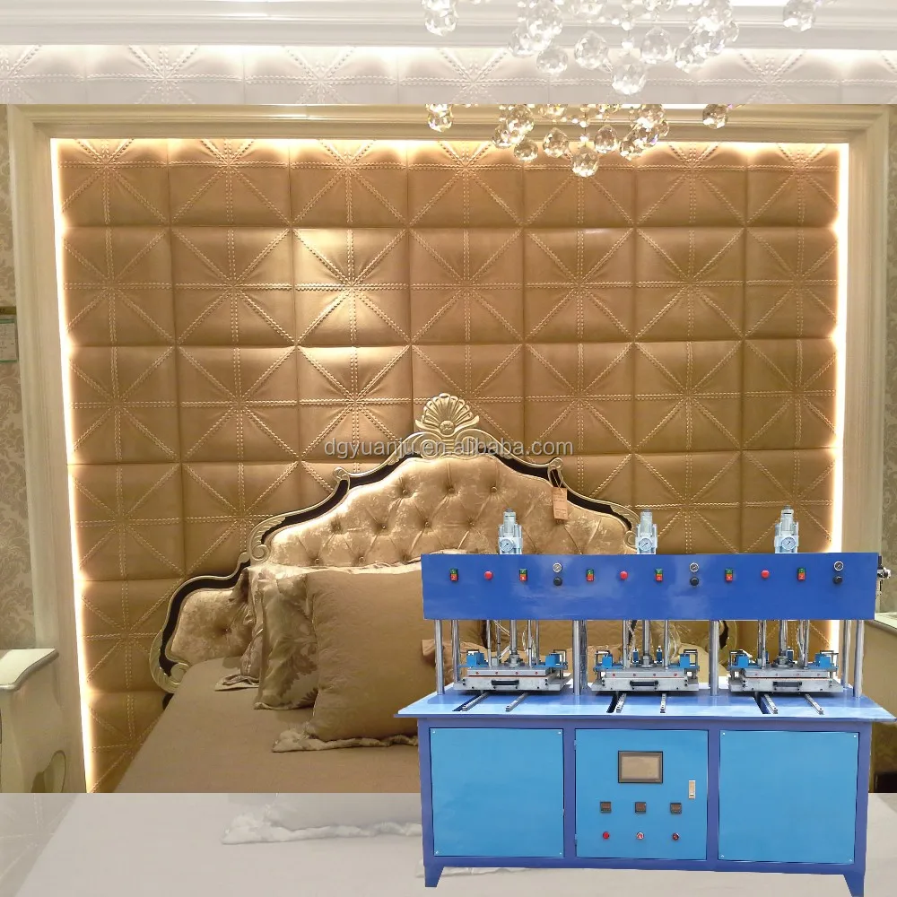 production 3d Leather wall panel can reach more than 99% of classy article 3 work table 3d leather wall panel machine