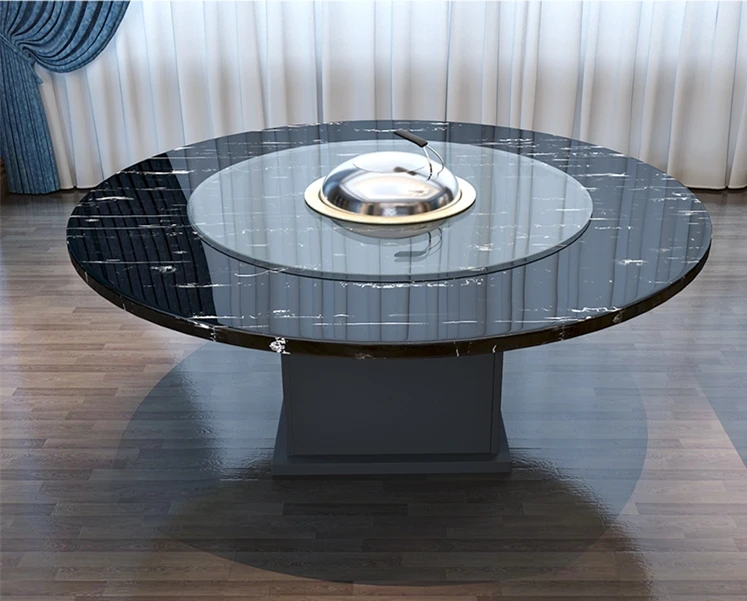 
Commercial electromagnetic restaurant hot pot table 