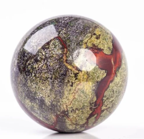 Wholesale Natural Gemstone Folk Crftas Crystals Healing Stones Dragon Blood Stone Quartz Crystal Sphere Ball