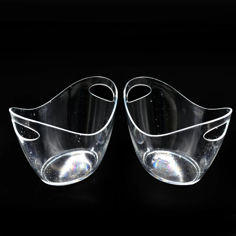 Popular oval led ice bucket for wine/champagne factory