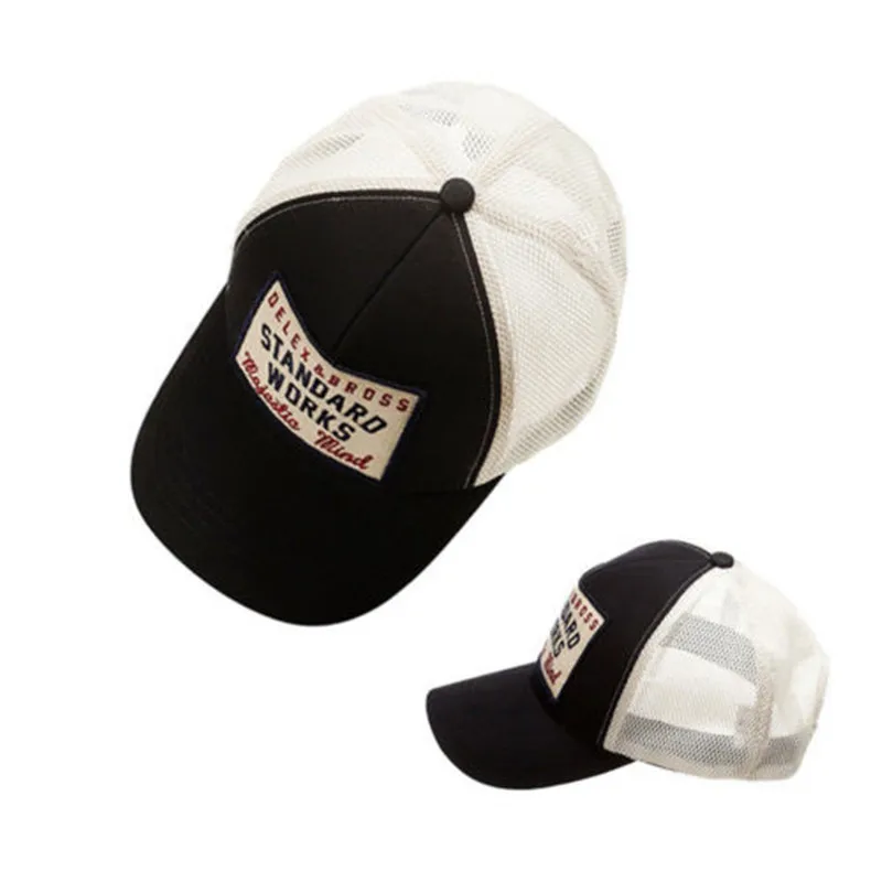 Оптовая продажа с фабрики, хлопковые сетчатые шляпы-тракер с вышивкой и аппликацией