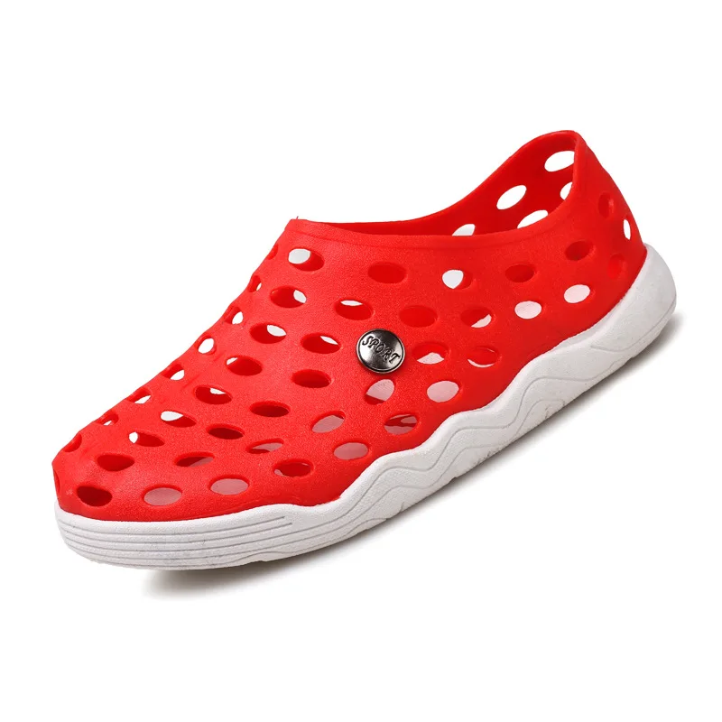 
Summer Discoloration Transparent Jelly Rubber Kids Beach EVA shoes sandals with thick sole 