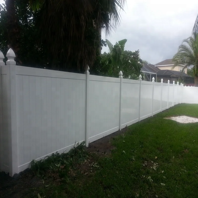 UV protection white cheap pvc vinyl fence privacy garden fence/ fence panels