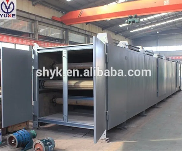 Large capacity agricultural grain seed mesh belt conveyor dryer