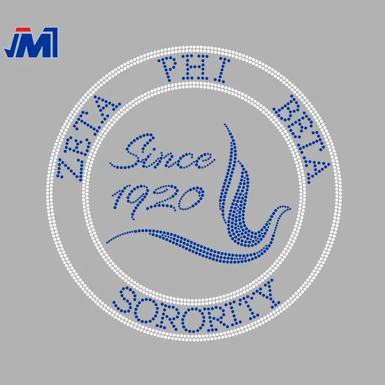 1920 zpb Zeta Phi бета круг горячей фиксации мотив горный хрусталь передачи