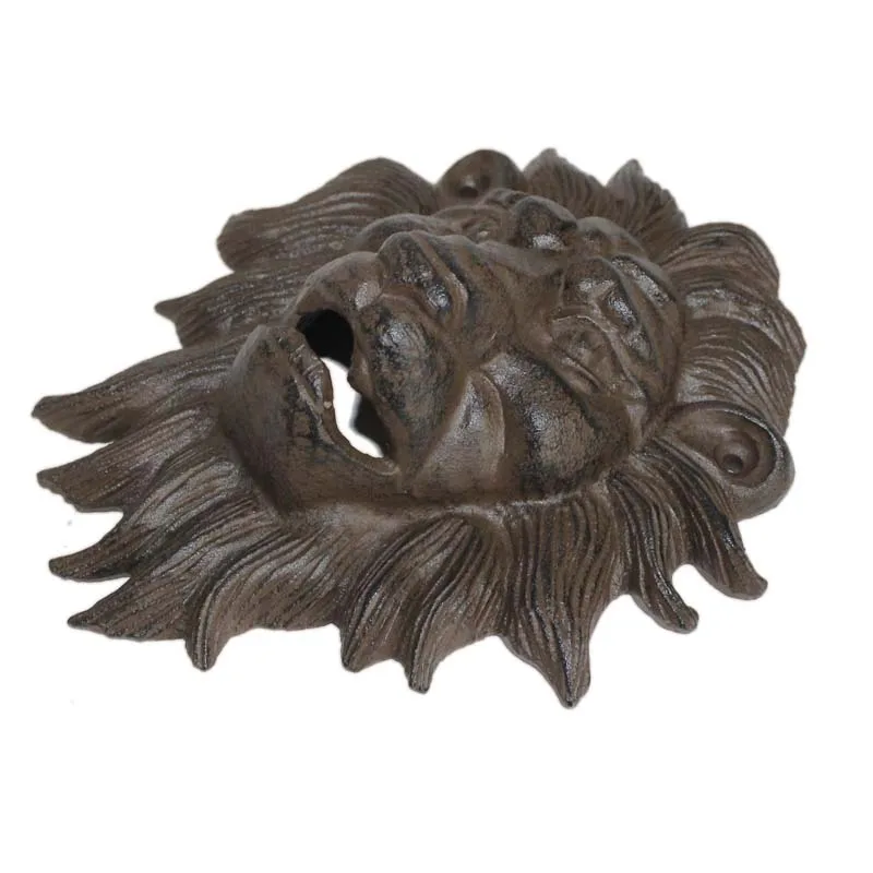 Antique cast iron lion head shape coke bottle opener