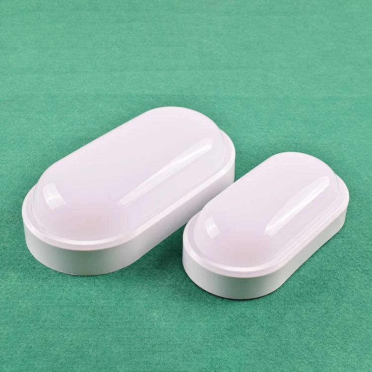 Oval White 110lm/w Outdoor IP65 Waterproof 15w LED Bulkhead Light For Wall