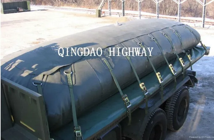 Durable flexible bag for gasoline, diesel oil storage and transportation