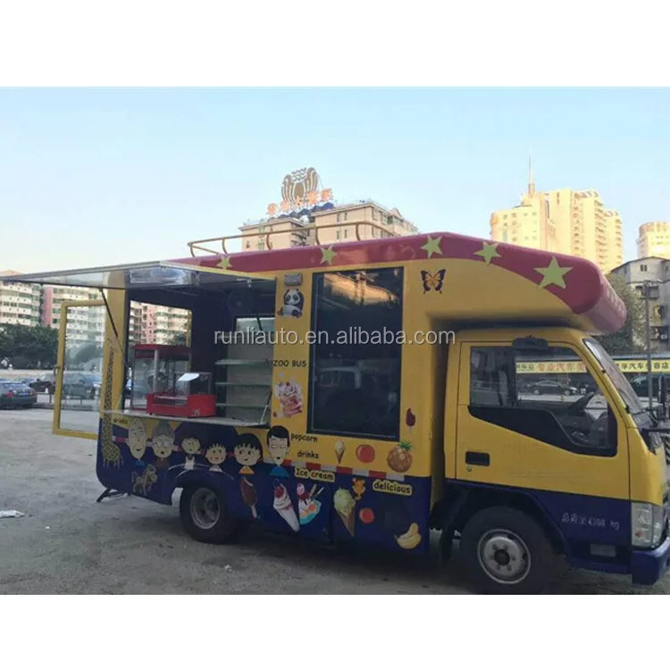 JBC Food Truck Van Truck Mobile Selling Food Railer Car For Sale