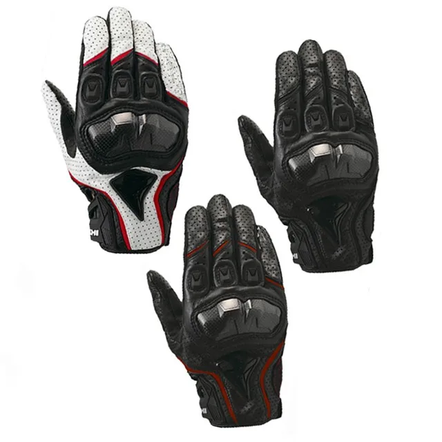 Genuine Leather Summer Men Motorcycle Motorbike Gloves Riding Racing Safety Gloves