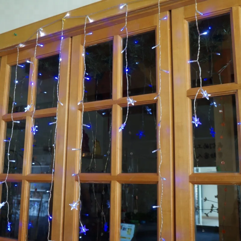Rain Drop LED Falling Icicle Dripping String Lights for Christmas