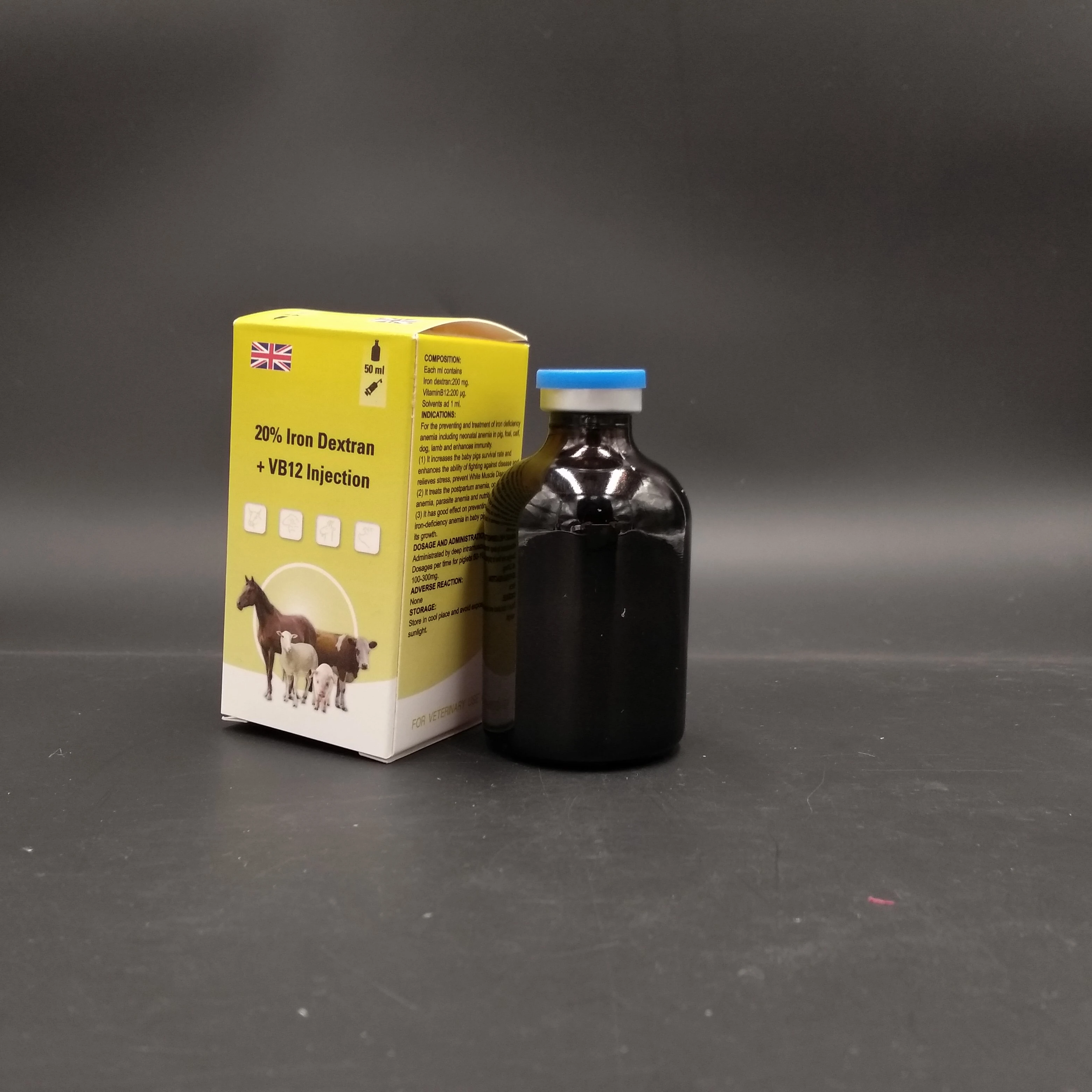 
nutritional drug injection 20% iron dextran vitamin 