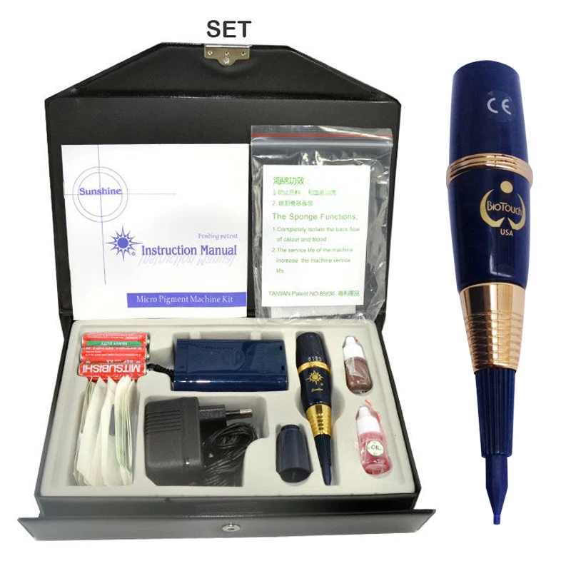 Professional Tattoo Kit For Permanent Makeup Tattoo Sunshine G-9810 Machine Set