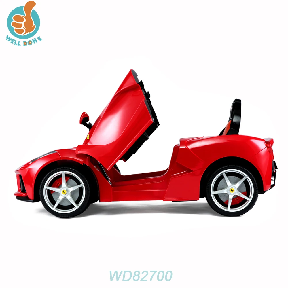 Fashion newest branded toy cars, with double door open, best selling ride on cars with music leather seat WD82700