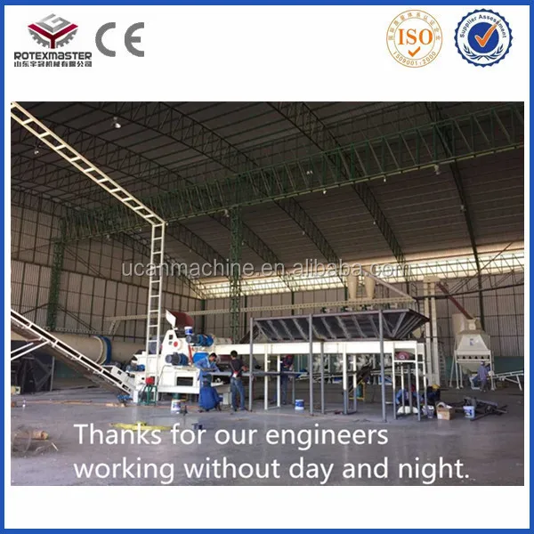  8T барабанная электрическая промышленная машина для производства брикетов из древесной стружки биомассы