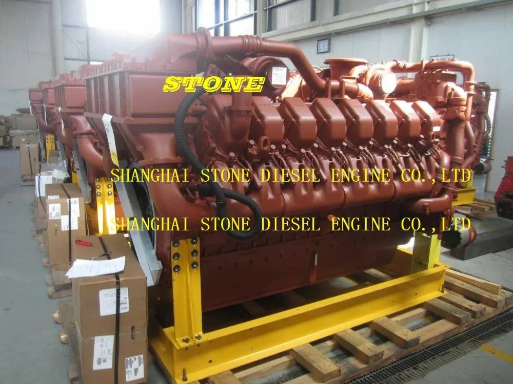 MTU 16V4000 engine assembly for contruction machine