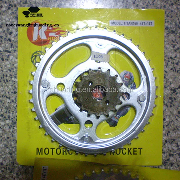 TITAN CG150 Motorcycle Chain and Sprocket Kits for South America