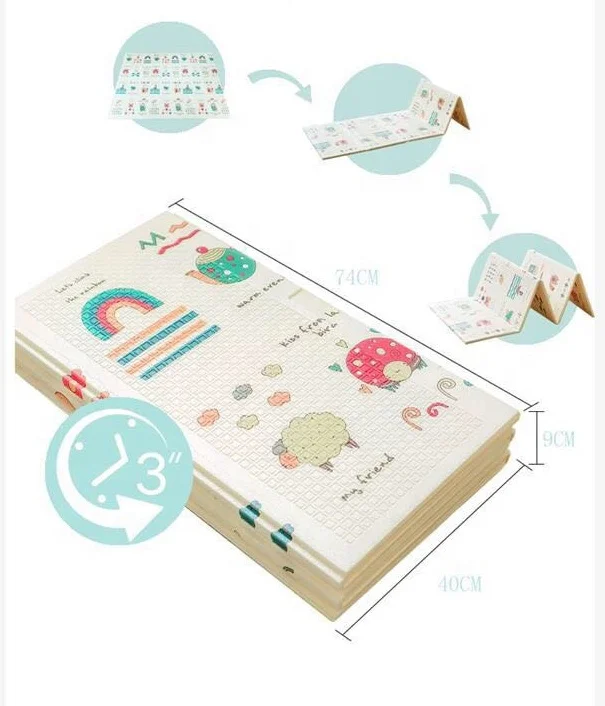 XPE Non Toxic Play Mat, Folding Children Carpet, Waterproof Baby Play Mat