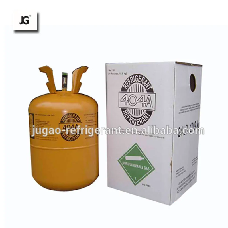 Top grade Refrigerant R404a Gas 99.8% Purity Cylinder
