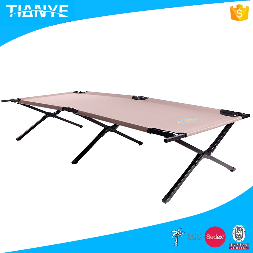 popular used portable fishing beach folding bed metal designer bed camping outdoor bed for adult