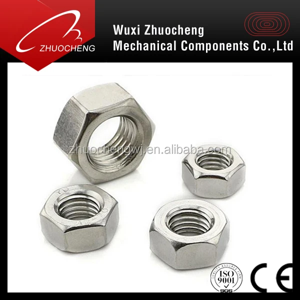 DIN934 stainless steel 304 316 ansi b18.2.2 hex nut