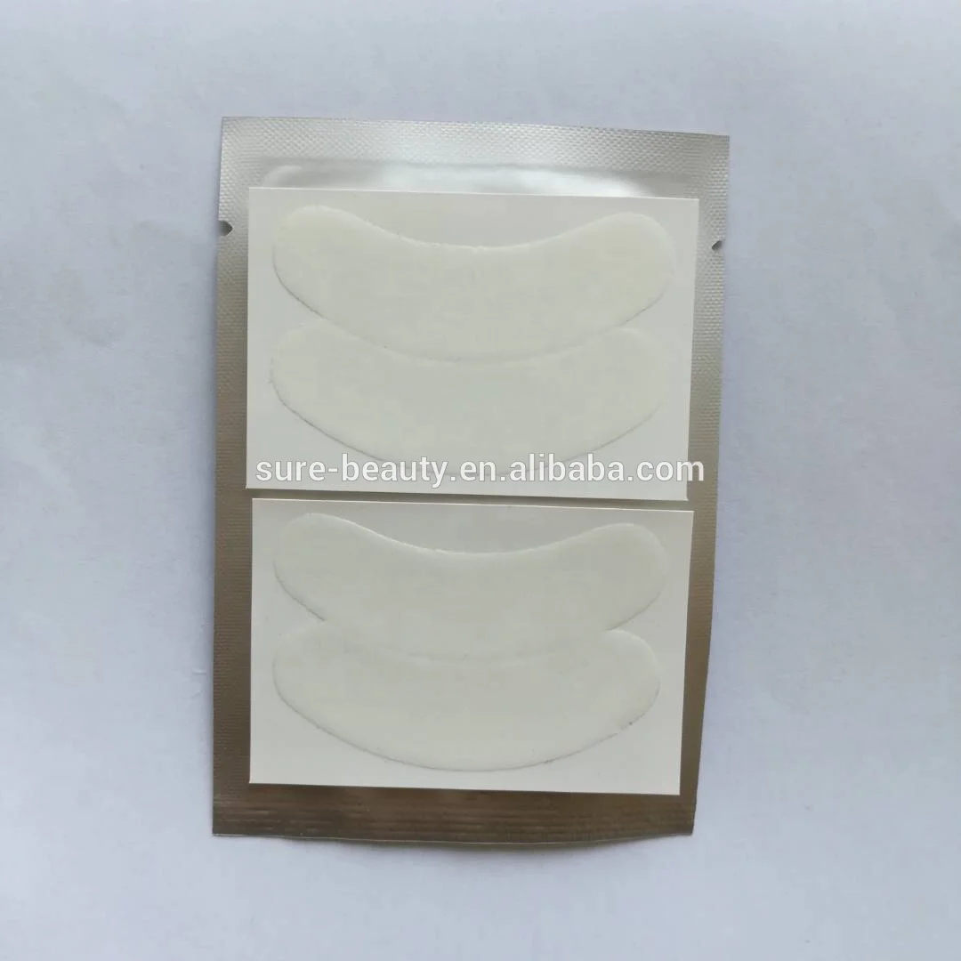 2pair /bag Super Thin Eye Pad Collagen Hyaluronic Eyelash Pads Gel Eyelash Patches Lint Free Gel Under Eye Pads