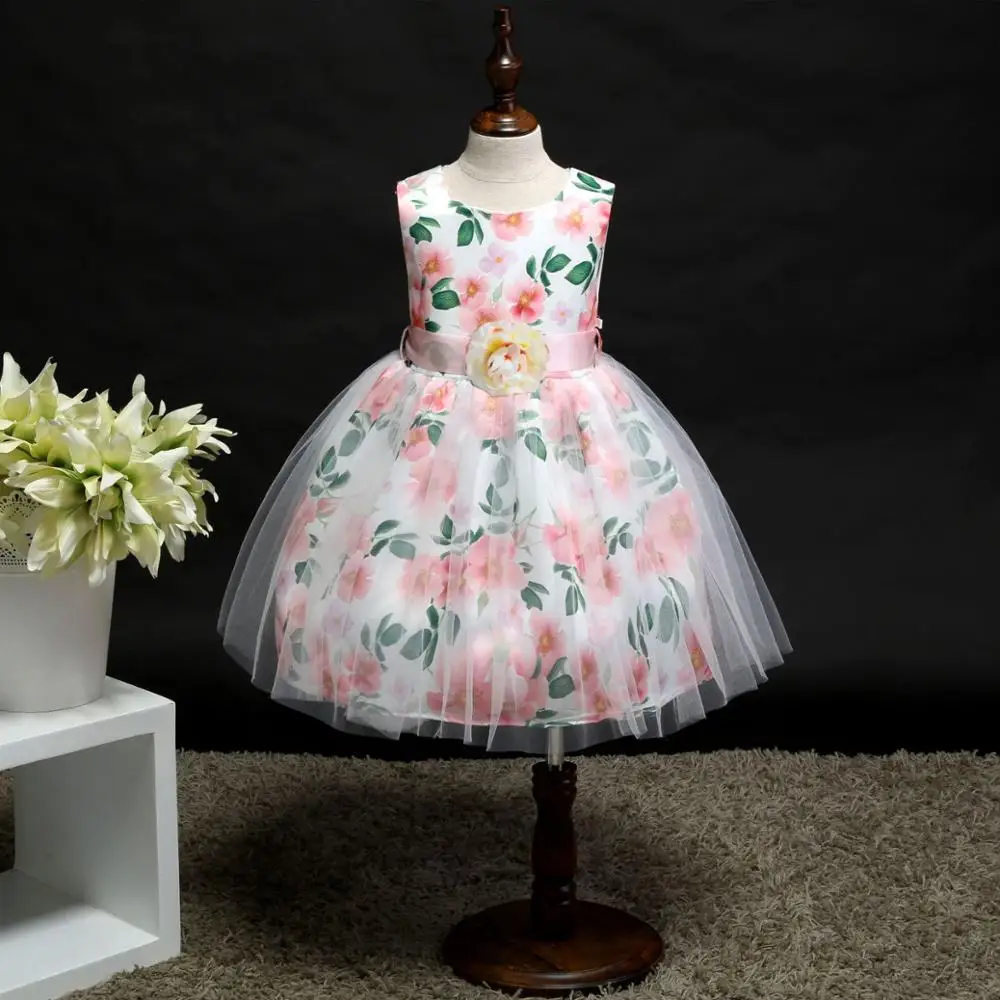 China Wholesale Formal Flower Girl Party Tutu Dress To 7 Years Old Children