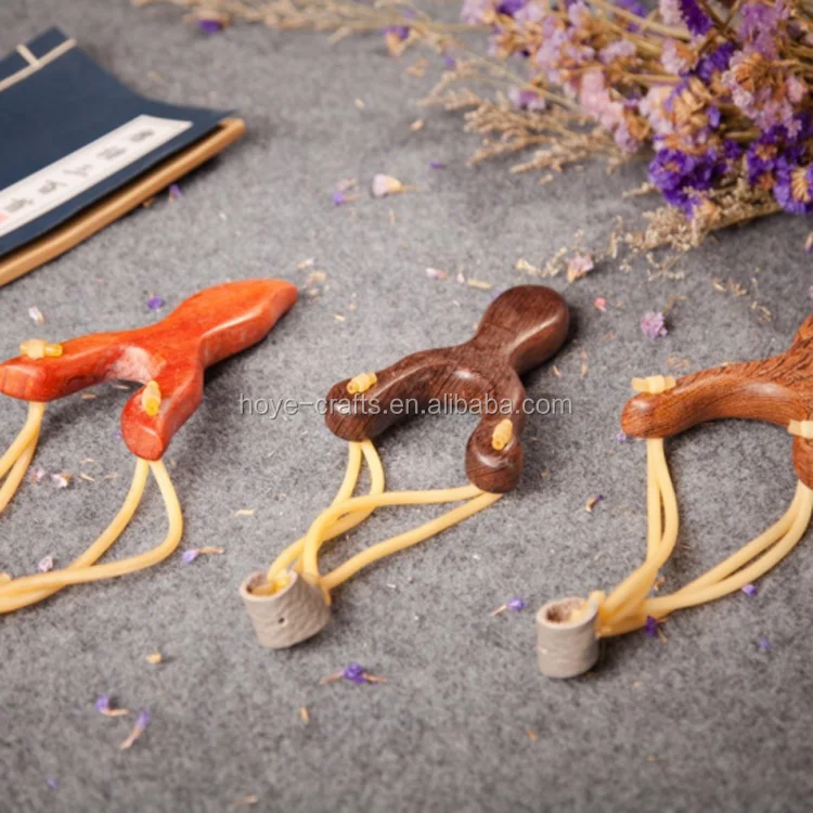 Hunt Accessories Wooden Slingshot Powerful Sling Shot Toy