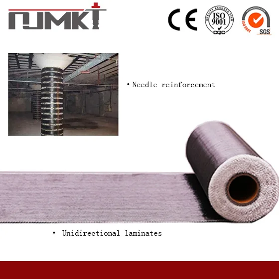 200g 300g 600 gsm twill Carbon Fiber Unidirection for bridge reinforcement 3400 GPA