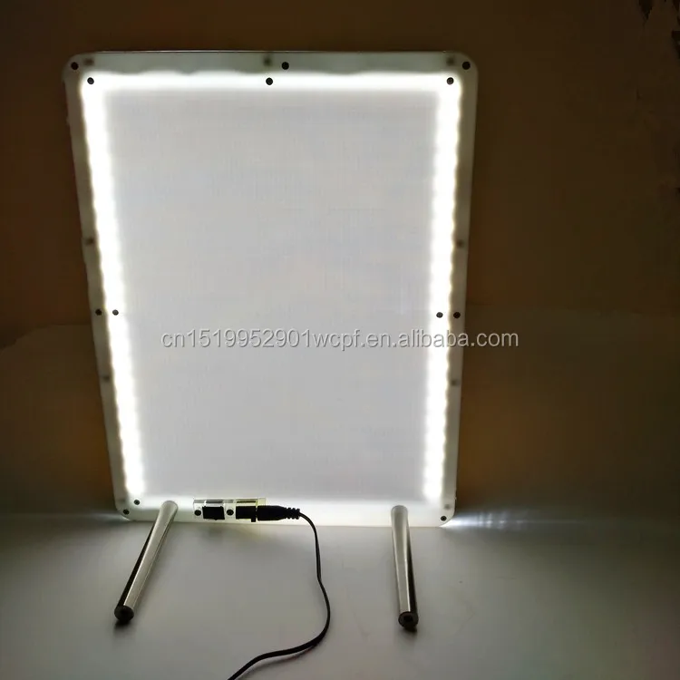 A3 stand acrylic magnetic crystal light box, crystal class led panel with magnets, single side crystal light box