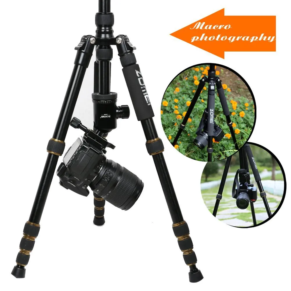 Aluminum alloy camera tripod panoramic ball head professional portable camera tripod travel photo tripod for dslr camera