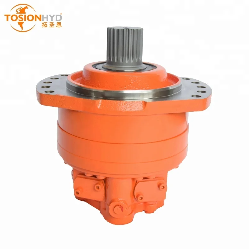 TOSION Brand Pelle hydraulic Poclain MS25 MS 25 Radial Piston yellow Shaft Hydraulic Wheel Motor/Pump For Sale With Best Price