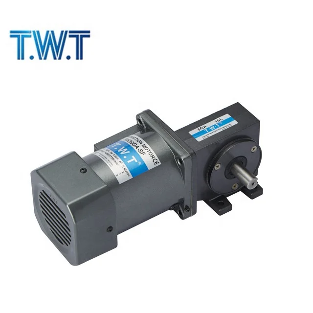 High torque low rpm electric motor  12v 24v with brake AC dc worm gear motor