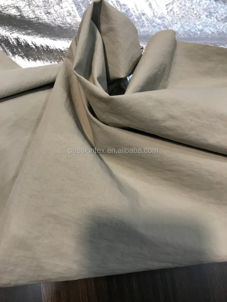 
silver coating nylon taslan fabric 