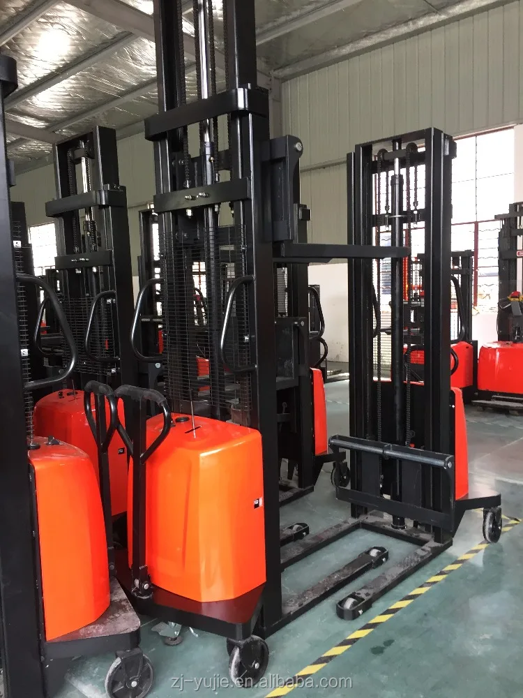 Горячая Распродажа 1,0/2,0 T б/у Электрический вилочный погрузчик полуэлектрический штабелер