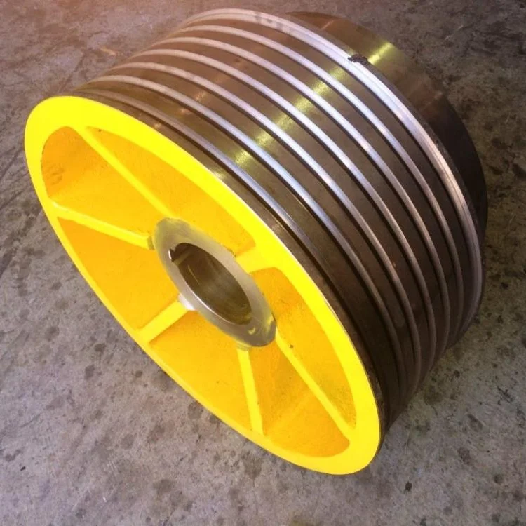 Литой железный трос шкив для Тяговый механизм лифта