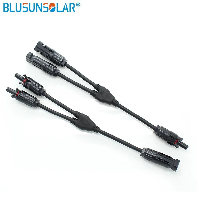 Leader TUV Approved IP67 Solar Branch Y Adapter Connectors M/M/F and F/F/M For Solar Panel Cable Connector for Solar System