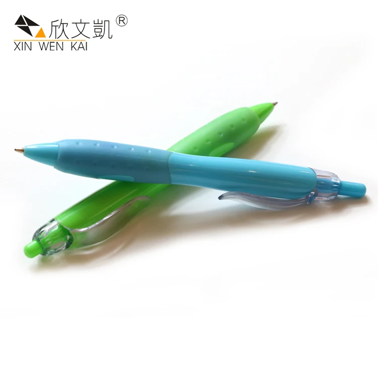 
School Supplies Cheap Price Rubber Grip Ball Point Pen Plastic ball plastic 8mm thermosetting plastic pen 