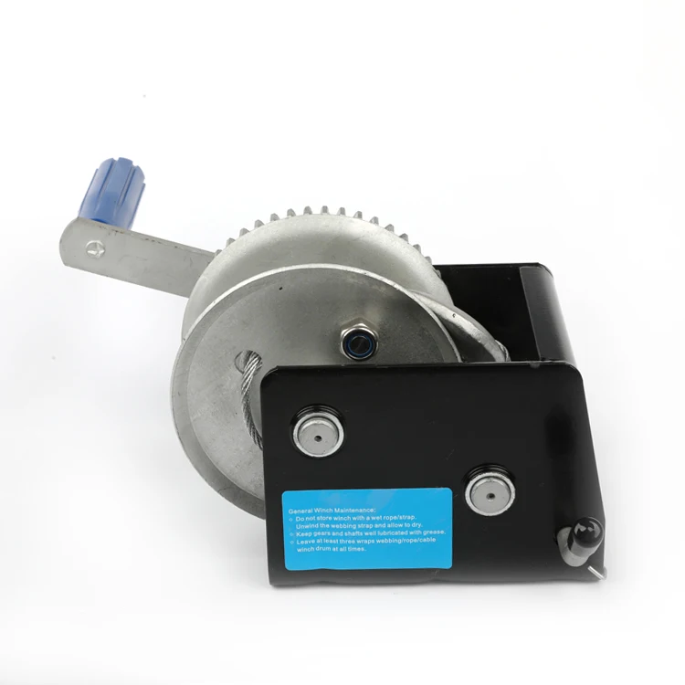 manual portable hand badland cable pulling towing construction material lifting winch machine