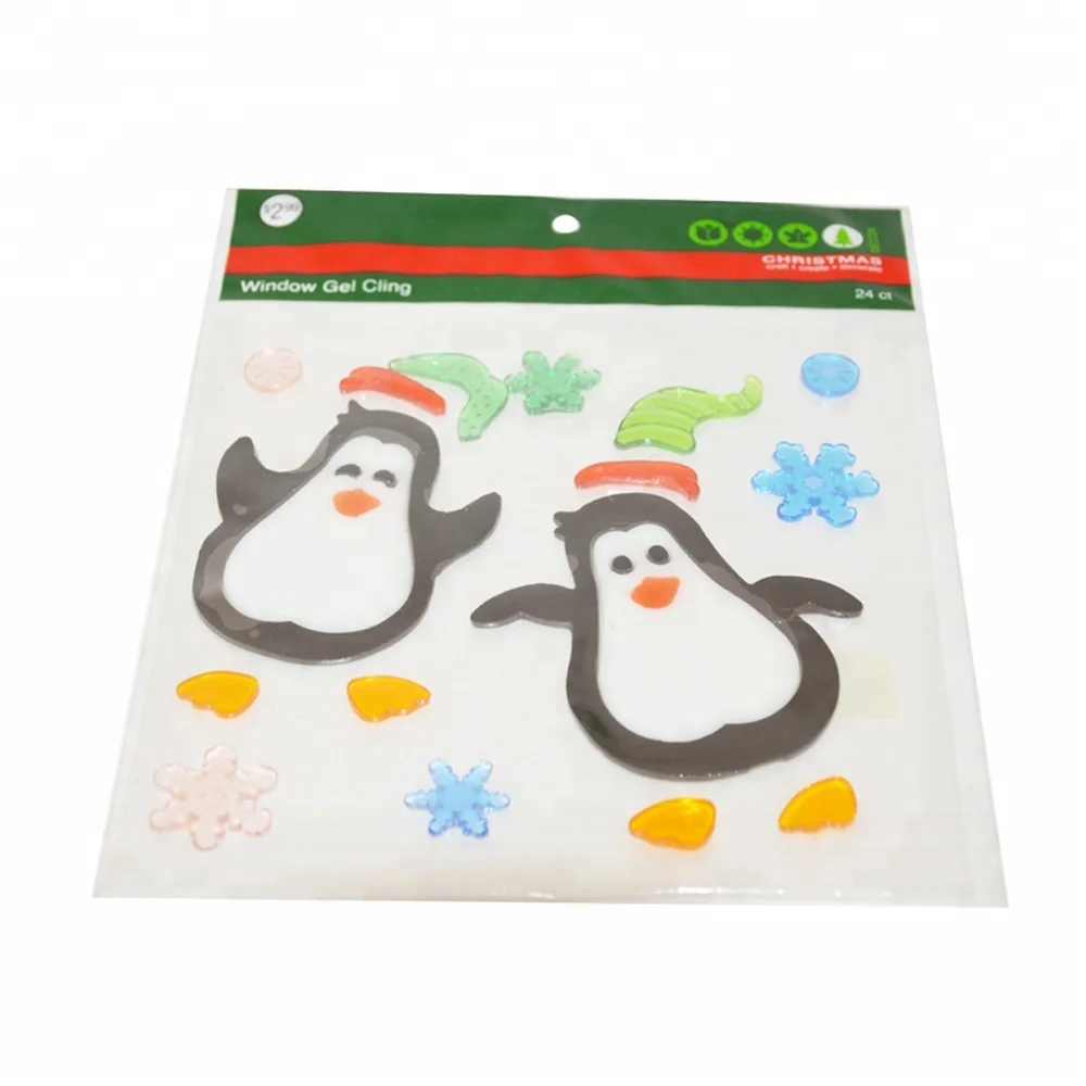 
Waterproof Removable Glass Christmas Window Sticker For Home Decoration 